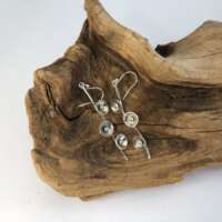 Sterling Silver Concave Disc Earrings thumbnail