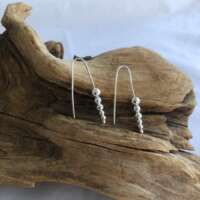 Sterling Silver Cascade Ball Earrings thumbnail