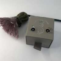 Sterling Silver Concave Disc Oxidised Stud Earrings thumbnail