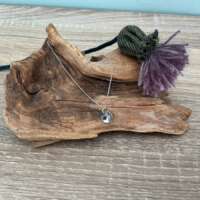 Layered Silver Disc Pendant thumbnail