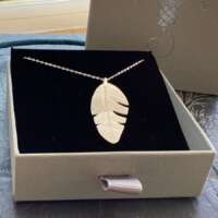 Solid Silver Feather Pendant thumbnail