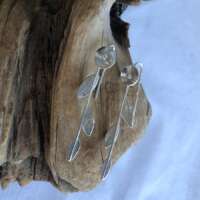 Sterling Silver Leaves, Dome & Ball Earrings thumbnail