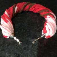 Red and Brown Twister Scarf thumbnail