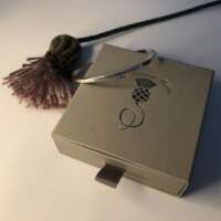 Thin Silver Textured Bangle thumbnail