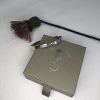 Silver Bangle with Twist Knot thumbnail