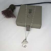 Solid Silver Toadstool House Pendant thumbnail