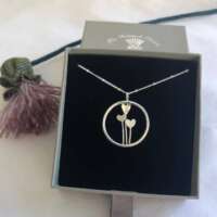 Solid Silver Triple Heart Pendant thumbnail