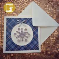 Quilled "Tartan Snowflake" Christmas Card thumbnail