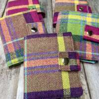 Shetland Summer Heather Wool Tweed Bi-Fold Wallet thumbnail