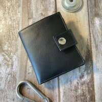 Black Faux Leather Bi-Fold Wallet thumbnail