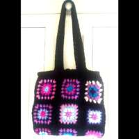 Crochet Granny Square Tote Bag thumbnail