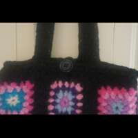 Crochet Granny Square Tote Bag thumbnail