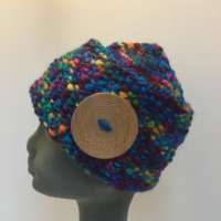 Rainbow Coloured Wool Hat thumbnail