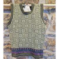 Morven Sleeveless Jumper Olive thumbnail