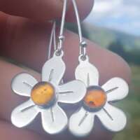 Amber Blossom Earrings thumbnail