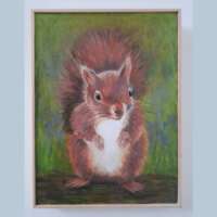 Red Squirrel Painting thumbnail