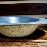 Blue Bowl with Speckled Base thumbnail
