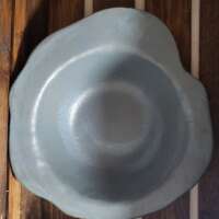 Blue Green Bowl with Black Stone Base thumbnail