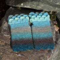 Blue Seas Crochet Fingerless Gloves thumbnail