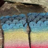 Bluebell Woods Crochet Fingerless Gloves thumbnail