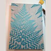 Turquoise Leaf Hardcover Watercolour Sketchbook thumbnail