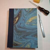 Blue Marbled Casebound Notebook thumbnail
