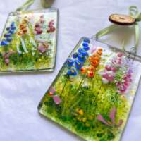 Fused Glass Cottage Garden Hanger thumbnail