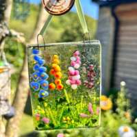 Fused Glass Cottage Garden Hanger thumbnail