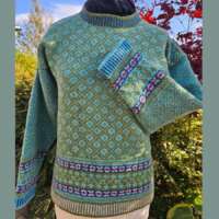 Olive Marble Gem Coull Jumper thumbnail