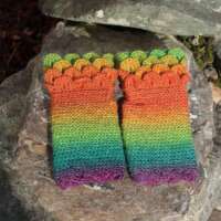 Dawn Chorus Crochet Fingerless Gloves thumbnail