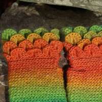 Dawn Chorus Crochet Fingerless Gloves thumbnail
