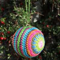 Fruit Burst Crochet Christmas Bauble thumbnail
