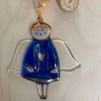 Fused Glass Angel Decoration thumbnail