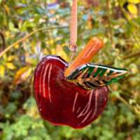 Fused Glass Apple Tree Decoration thumbnail