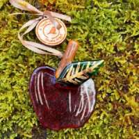 Fused Glass Apple Tree Decoration thumbnail
