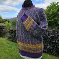 Royal Violet and Olive Gellie Jumper thumbnail