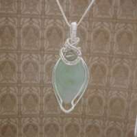 Green Agate Wire Wrapped Pendant thumbnail