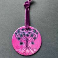 Celtic Magenta Tree of Life Hanger thumbnail