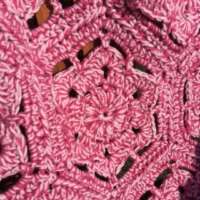 Pink Rosella Flower Hexagon Blanket thumbnail