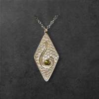 Diamond Crossed Pendant thumbnail