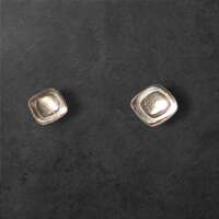 Twin Square Silver Earrings thumbnail
