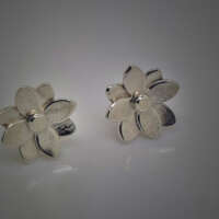 Star Flower Silver Earrings II thumbnail