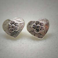 Floral Heart Earrings thumbnail