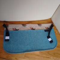 Blue Herringbone Tweed Utility Apron thumbnail