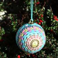 Hydra Crochet Christmas Bauble thumbnail