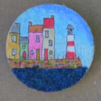 Lighthouse at the End of a Street Brooch thumbnail