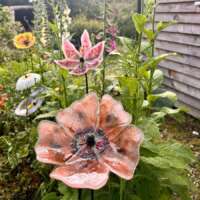 Fused Glass Lily Garden Stake thumbnail