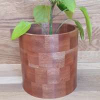 Mahogany Plant Pot Holder thumbnail