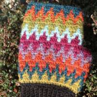 Woodland Walks Mittens with Dark Brown Cuff thumbnail