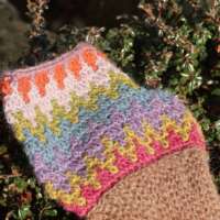 Highland Hillside Mittens with Light Brown Cuff thumbnail